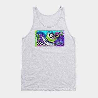 Psychedelic Art -Trippy Hippie Neon Tank Top